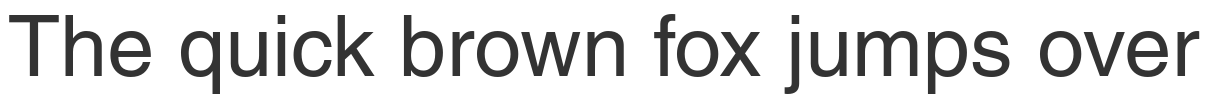 Modern font example - Helvetica