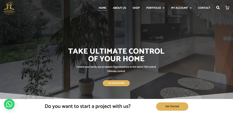 ritzman smarthomes and automation website design