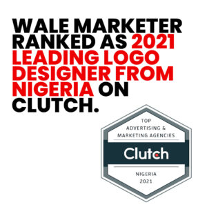 Read more about the article Wale Marketer Ranked as 2021 Leading Logo Designer from Nigeria on Clutch