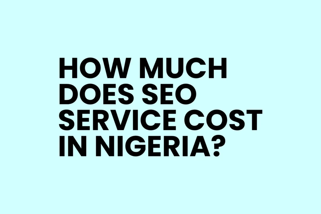 SEO pricing in Nigeria